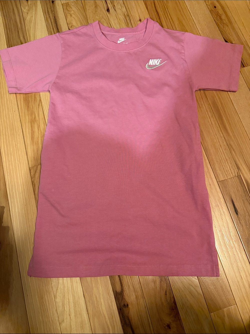 Nike Pink Tee Dress with White Swoosh